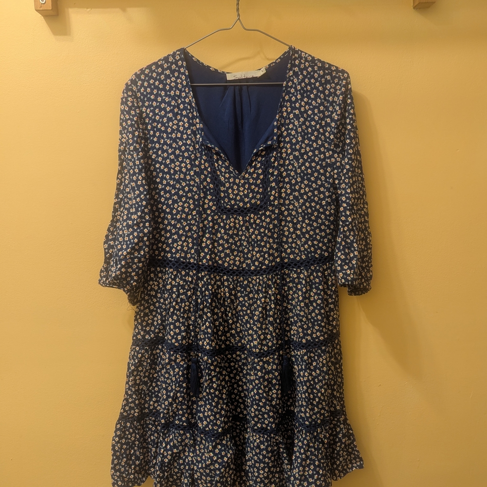 Floral Blue Dress